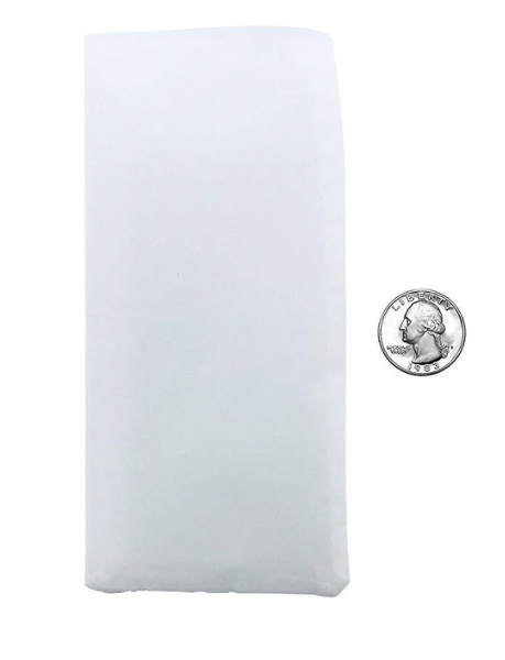 The Press Club 2.5" x 4.5" ROSIN BAGS-220 Micron-(25 pack) Size comparison with Quarter
