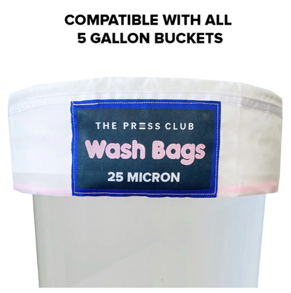 The Press Club 5 GALLON ALL MESH BUBBLE WASH BAGS 8-PACK - 220 / 190 / 160 / 120 / 90 / 73 / 45 / 25 Micron
