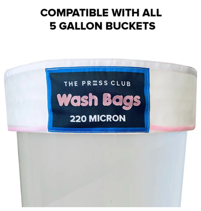The Press Club 5 GALLON ALL MESH BUBBLE WASH BAGS 8-PACK - 220 / 190 / 160 / 120 / 90 / 73 / 45 / 25 Micron