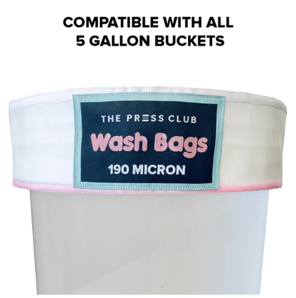 The Press Club 5 GALLON ALL MESH BUBBLE WASH BAGS 8-PACK - 220 / 190 / 160 / 120 / 90 / 73 / 45 / 25 Micron
