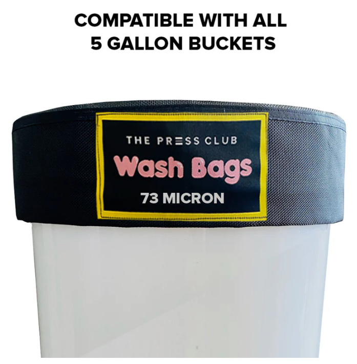 The Press Club 5 GALLON CANVAS BUBBLE BAGS 8-PACK - 73 Micron