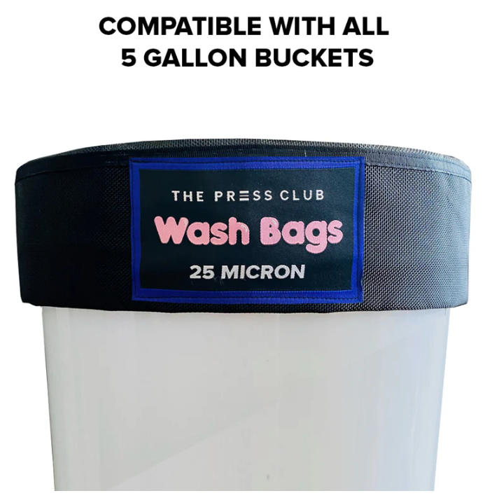 The Press Club 5 GALLON CANVAS BUBBLE BAGS 8-PACK - 25 Micron