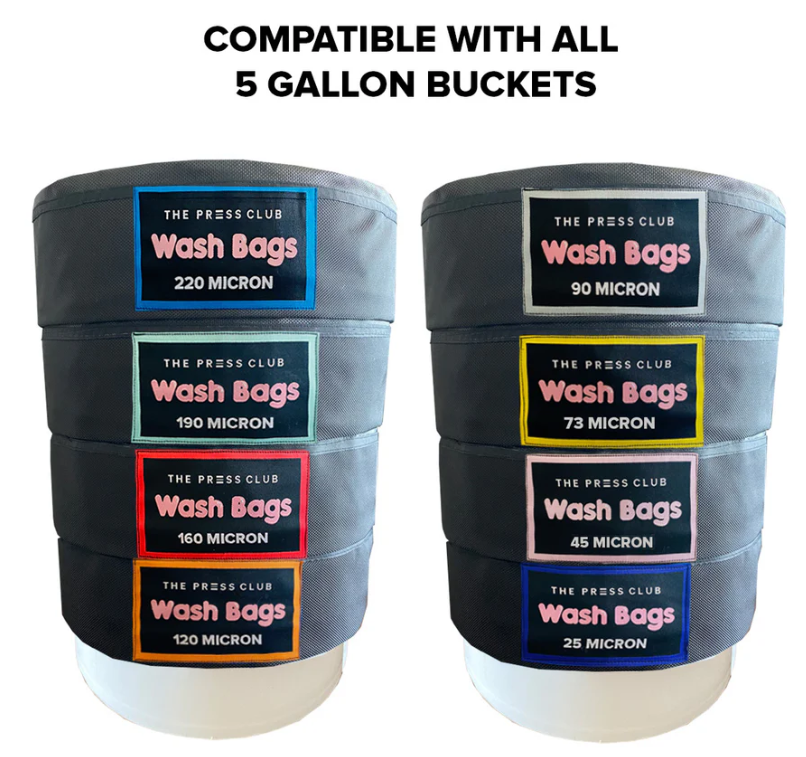 The Press Club 5 GALLON CANVAS BUBBLE BAGS 8-PACK - Compatability