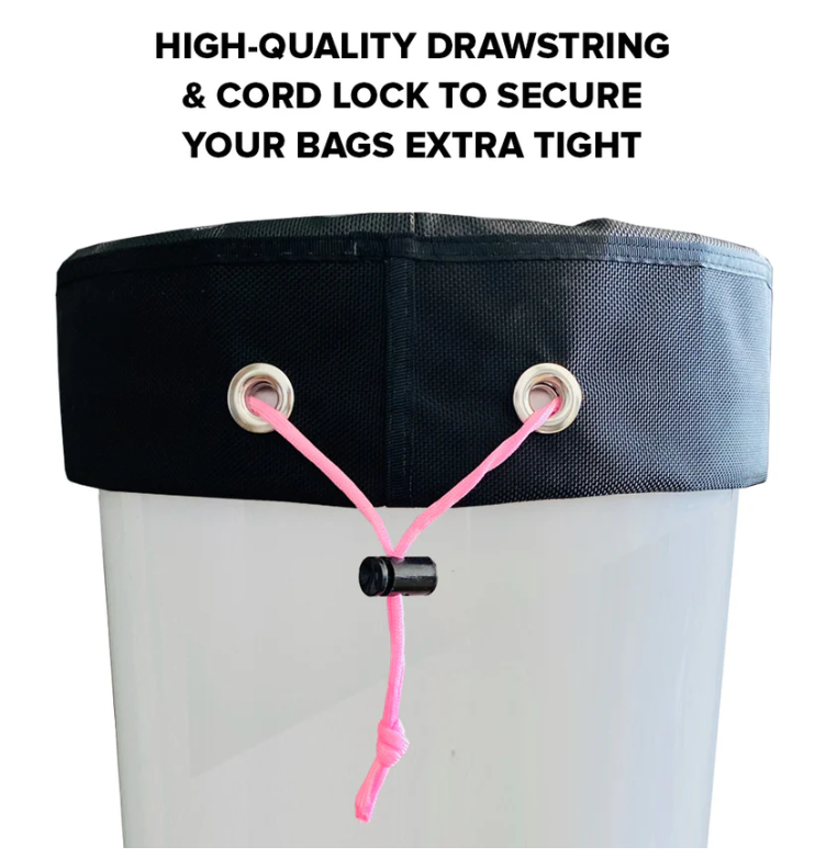The Press Club 5 GALLON CANVAS BUBBLE BAGS 8-PACK - Drawstring
