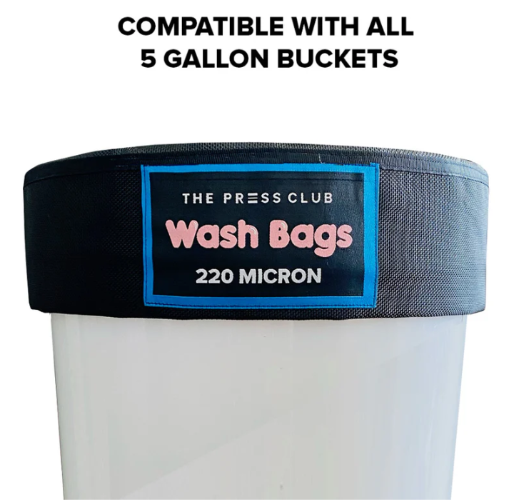 The Press Club 5 GALLON CANVAS BUBBLE BAGS 8-PACK - 220 Micron