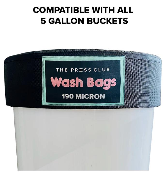 The Press Club 5 GALLON CANVAS BUBBLE BAGS 8-PACK - 190 Micron