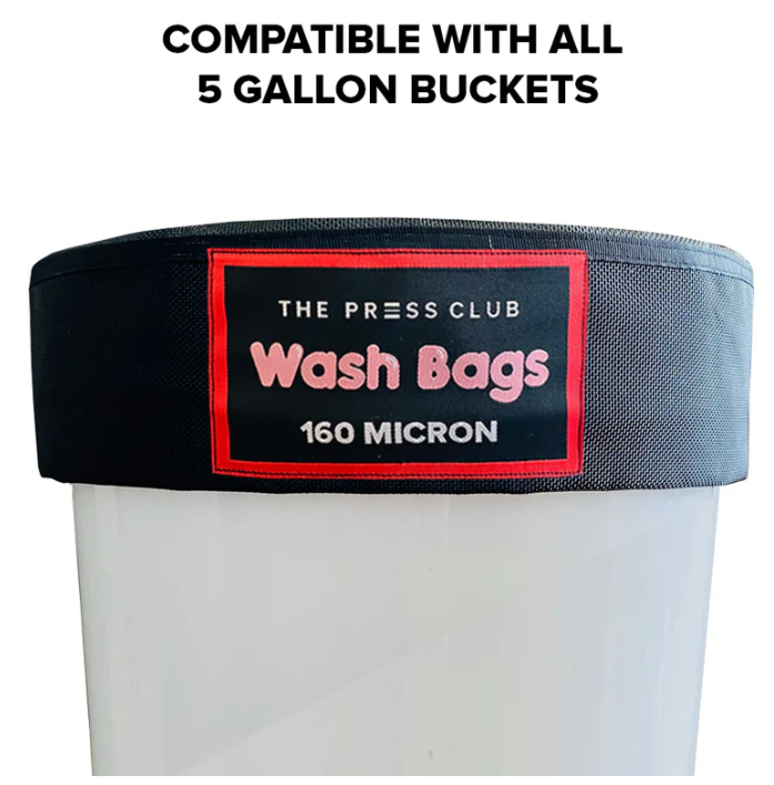 The Press Club 5 GALLON CANVAS BUBBLE BAGS 8-PACK - 160 Micron