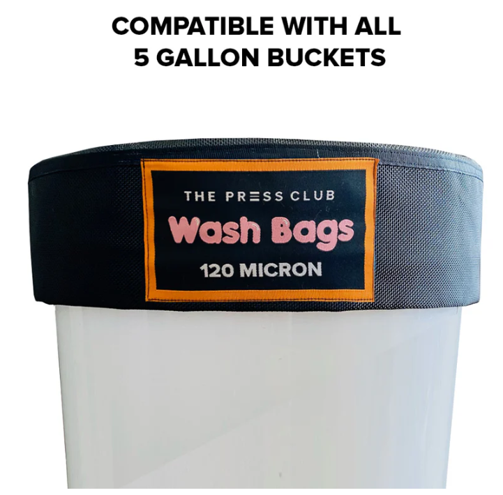 The Press Club 5 GALLON CANVAS BUBBLE BAGS 8-PACK - 120 Micron