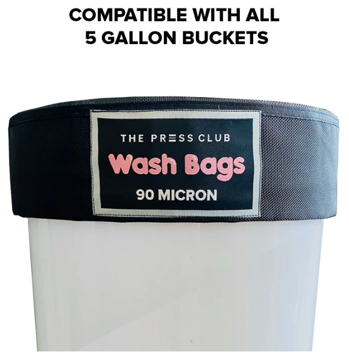 The Press Club 5 GALLON CANVAS BUBBLE BAGS 8-PACK - 90 Micron