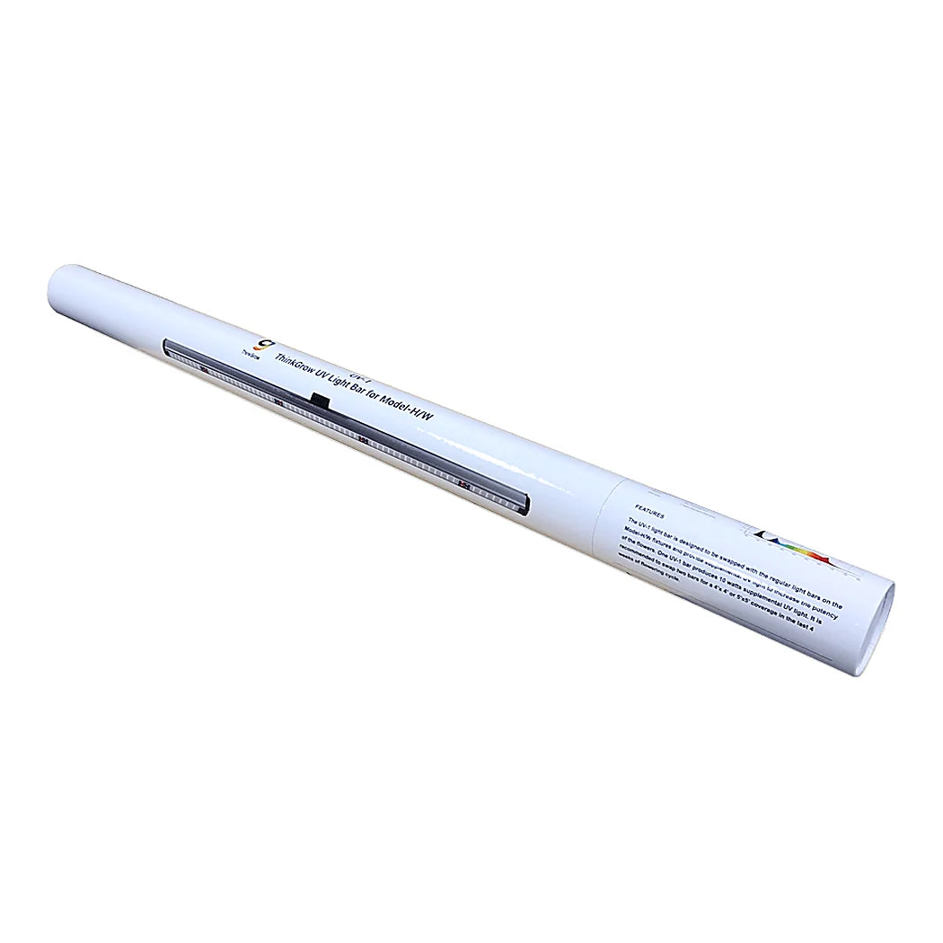 ThinkGrow UV-1 light bar in its protective packaging tube