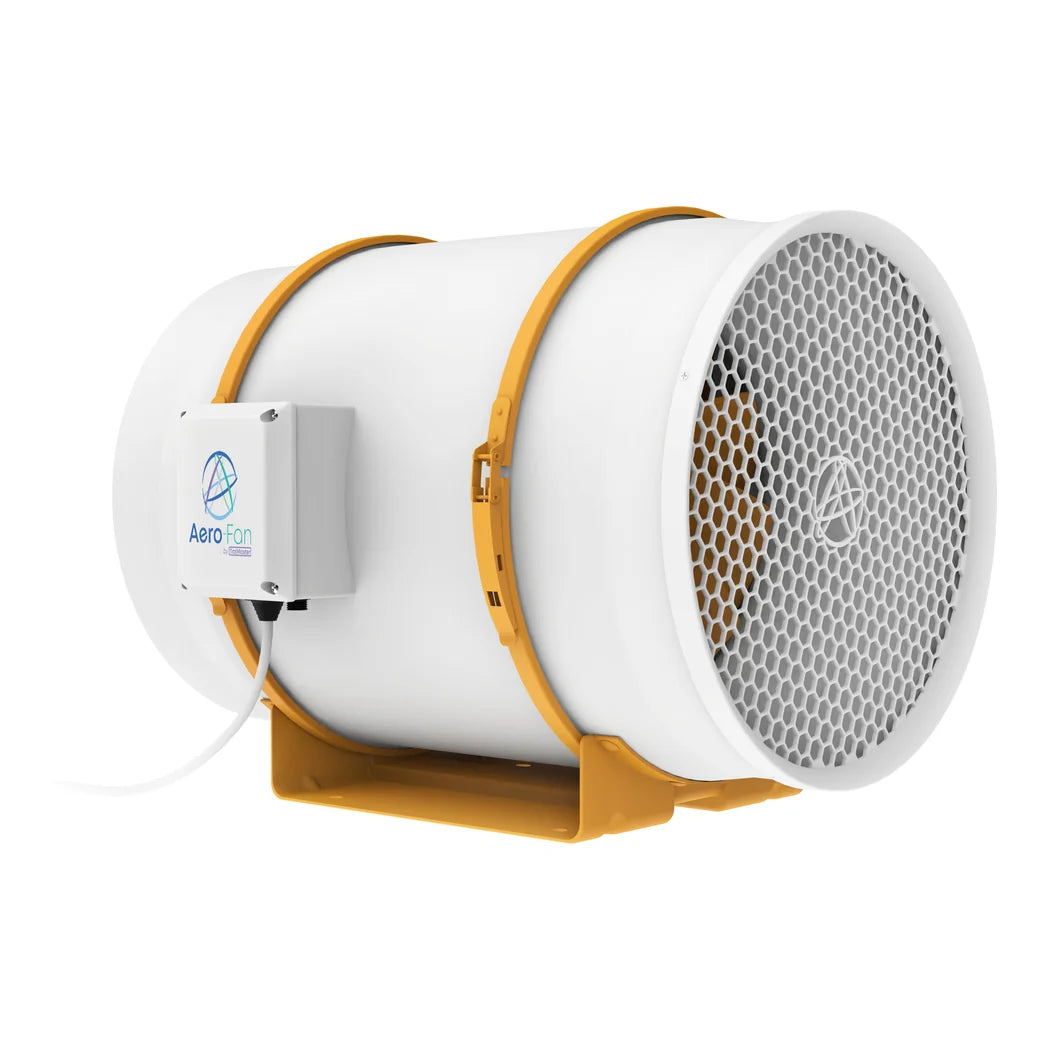 Aero-Fan V-12 12 in inline duct fan with mounting base