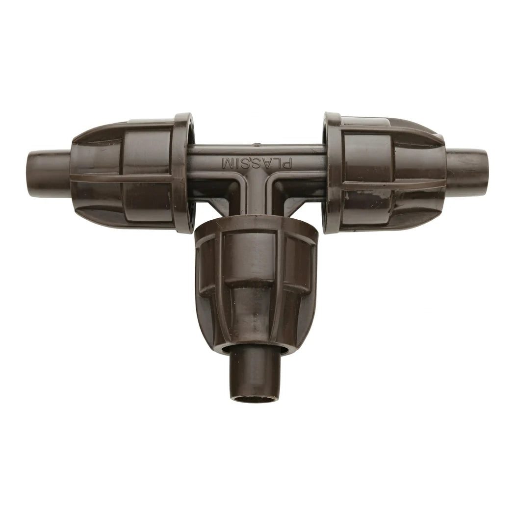 Netafim Techlock tee fitting 16/17 mm for drip tubing