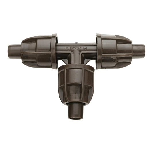 Netafim Techlock tee fitting 16/17 mm for drip tubing