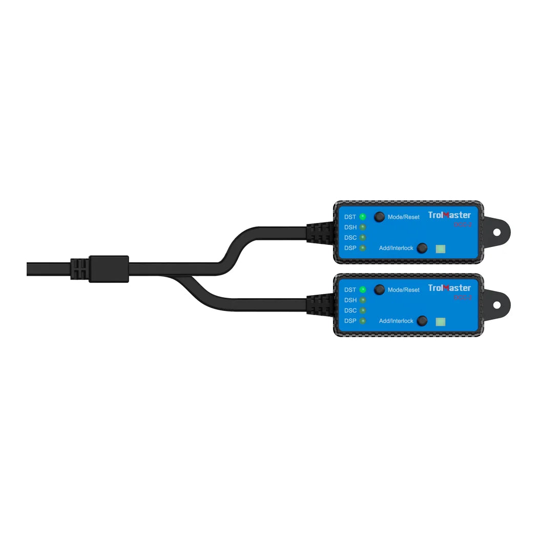 TrolMaster DCC-2 dual system control adapter laid flat