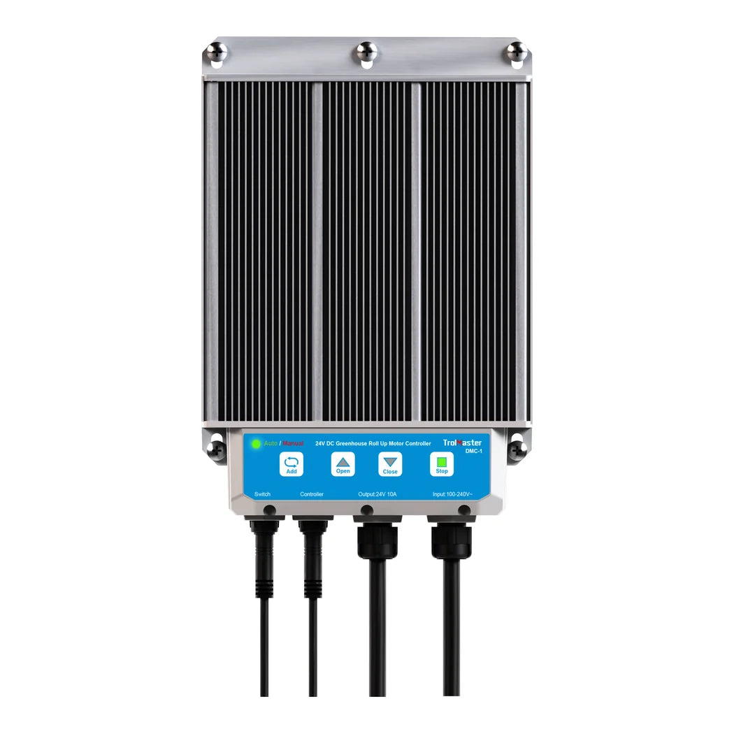 TrolMaster DMC-1 roll up motor controller front with control buttons