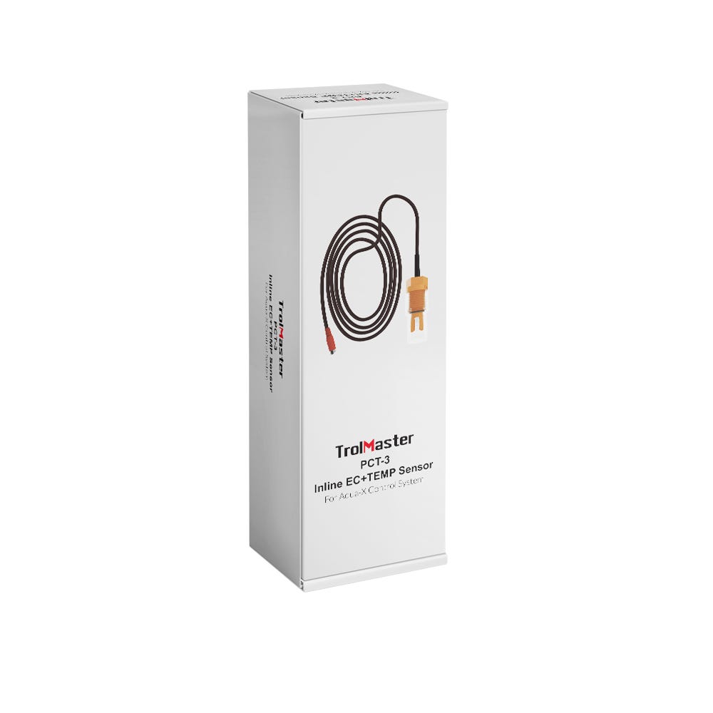 TrolMaster Drop-in/inline Heavy Duty Nutrient EC/Temp Sensor PCT-3 Box