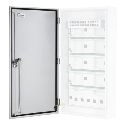 SCC-D2 solid door installed on an open SCC-2 controller cabinet (cabinet sold separately)
