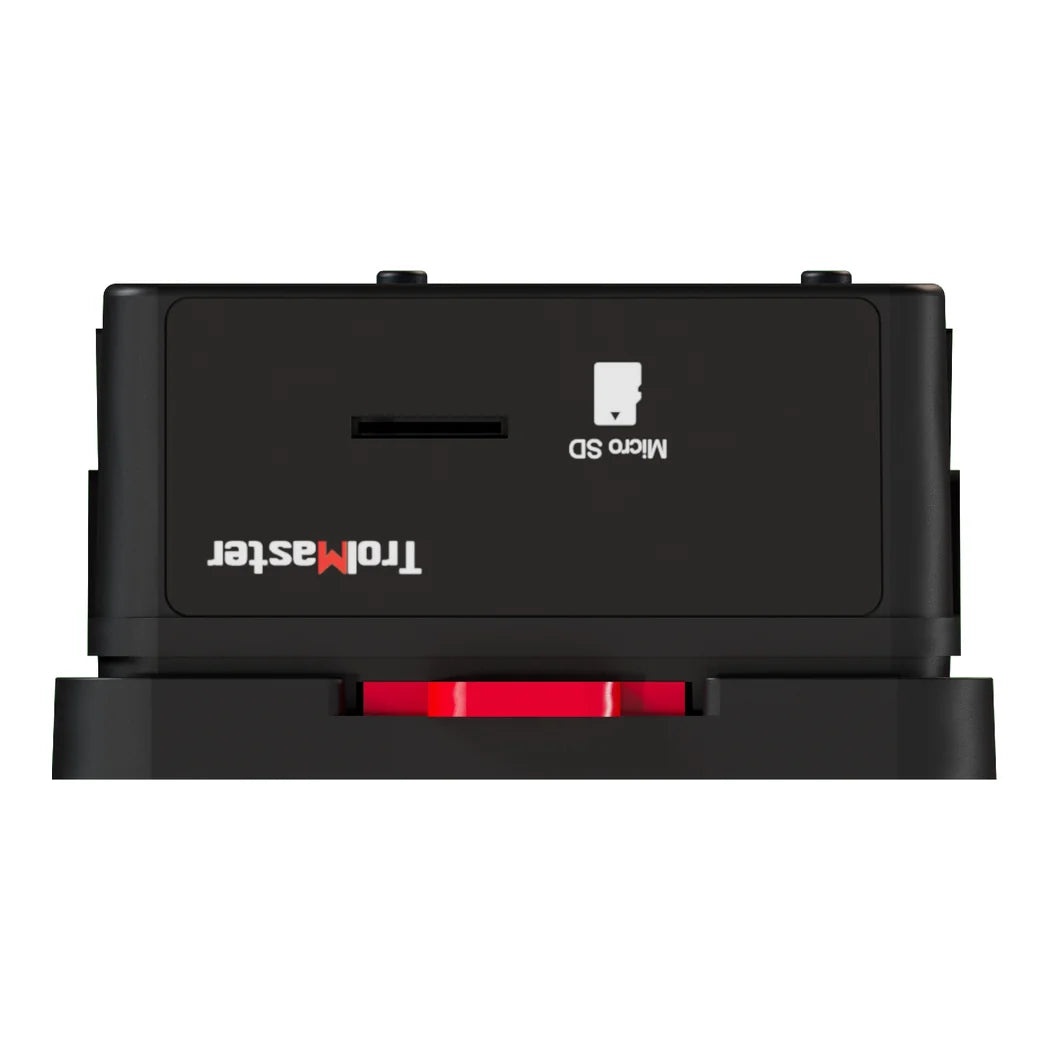TrolMaster TS-3 bottom view with micro SD slot