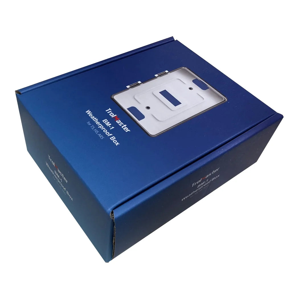 TrolMaster Weatherproof Box for TS-1, TS-2, HS-1 and ARS-1 - retail packaging