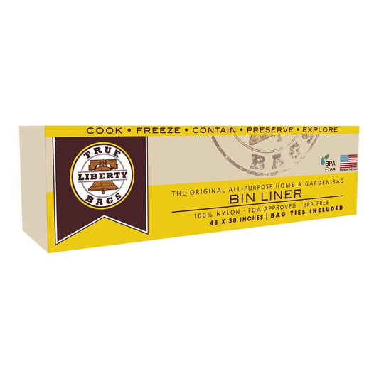 True Liberty bin liners, 48 x 30 inch, 25 pack box
