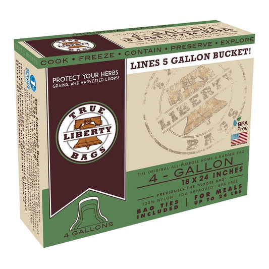 True Liberty 4 Gallon Goose Bags 18 in x 24 in (25/pack) - 4 gallon Goose Bags, 25 pack box
