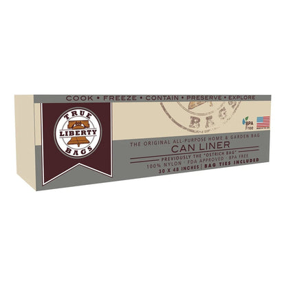 True Liberty Ostrich can liner, 30 x 48 inch, 25 pack box