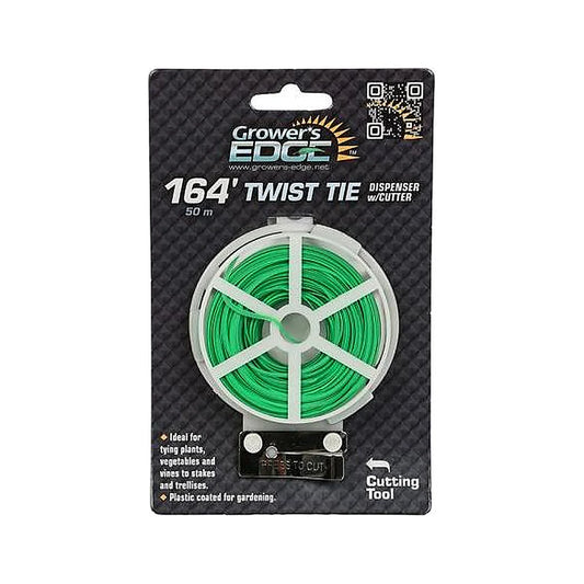 Twist tie dispenser with cutter, 164 ft roll