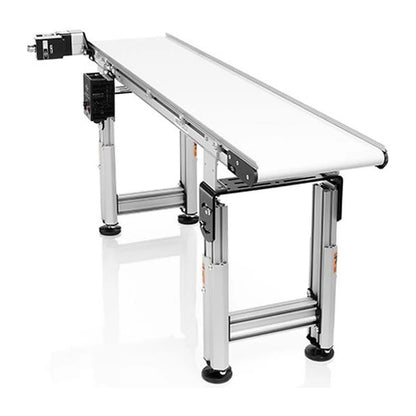 Twister QC delivery conveyor for T2 and T4 trimmers, 12 in x 60 in belt on adjustable legs