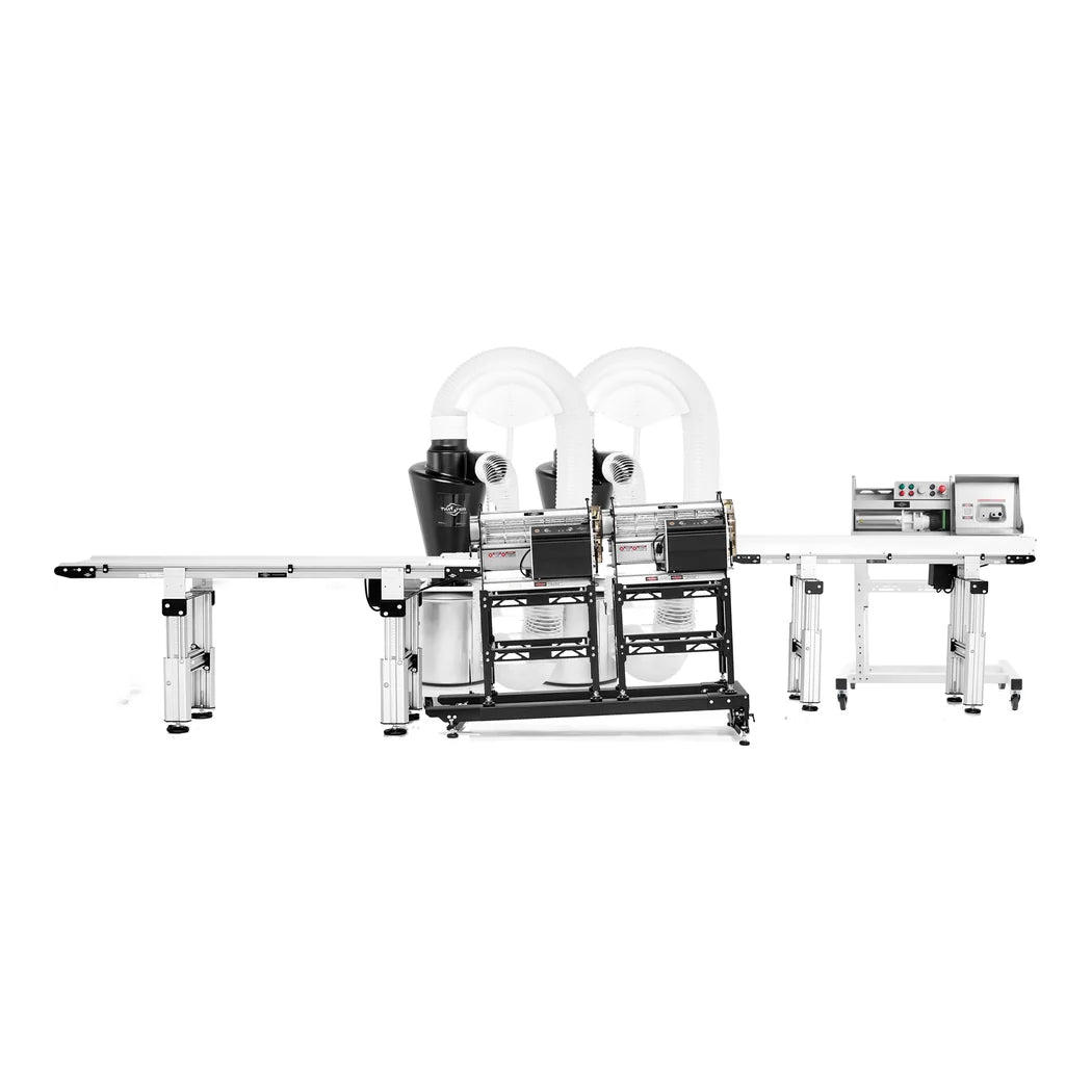 Twister T4 Trimmer - Variable Speed Wet & Dry Trimming Machine - T4 in a processing line