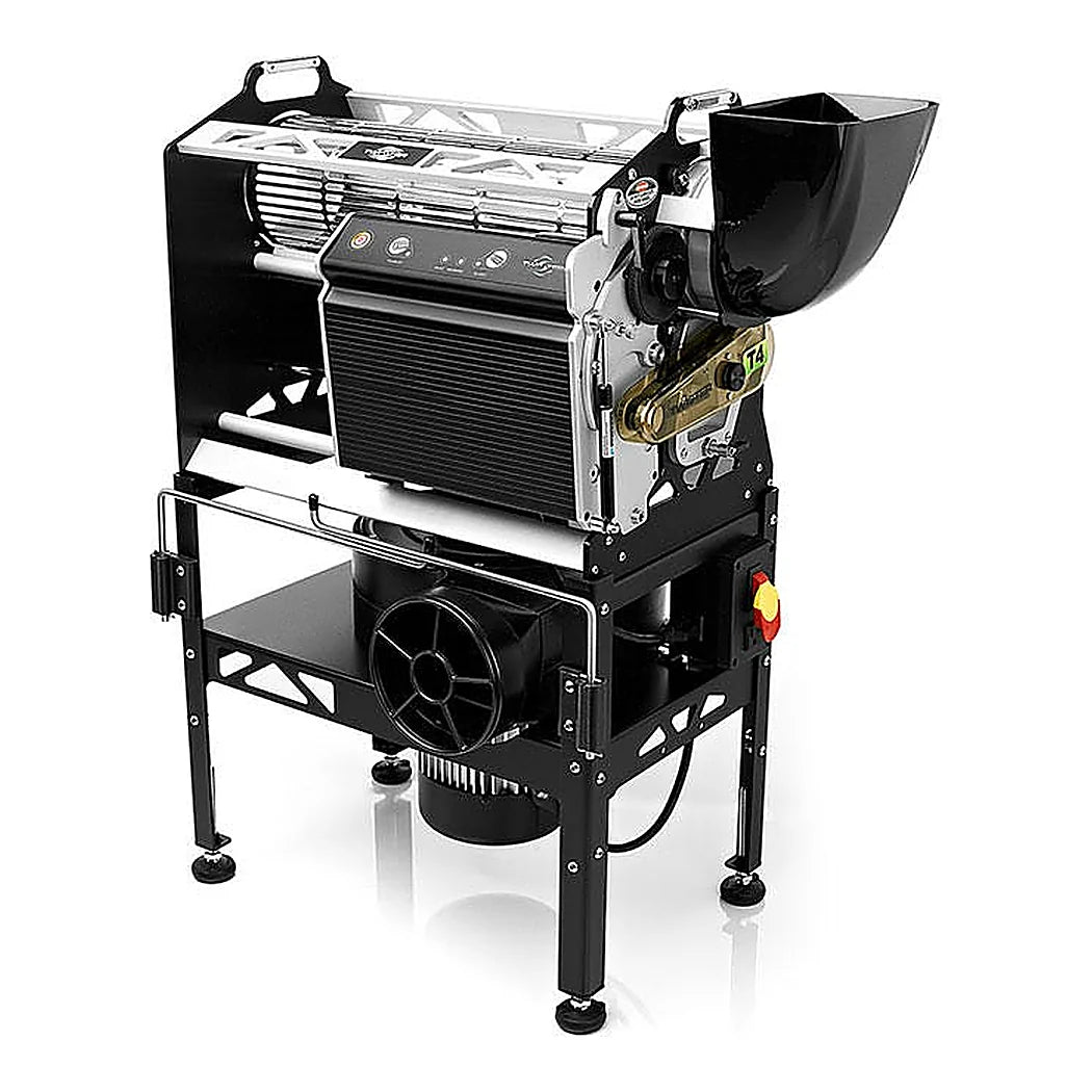 Twister T4 trimmer angled view with feed hopper