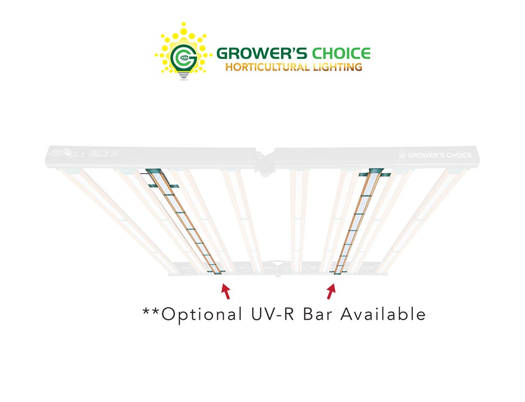 Grower's Choice Bloom Boost UV-R Bar set (for GC LEDs) On Fixture