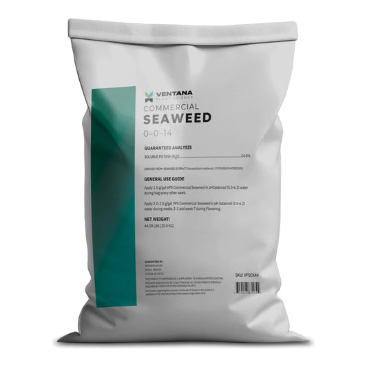 Ventana Plant Science Commercial Seaweed 0-0-14 soluble seaweed extract powder, 44 lb bag