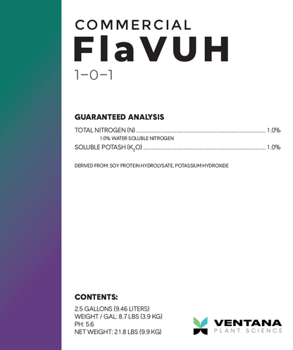 Ventana Plant Science - Commercial FlaVUH (1-0-1) - 5 Gallons (2 x 2.5 gals)