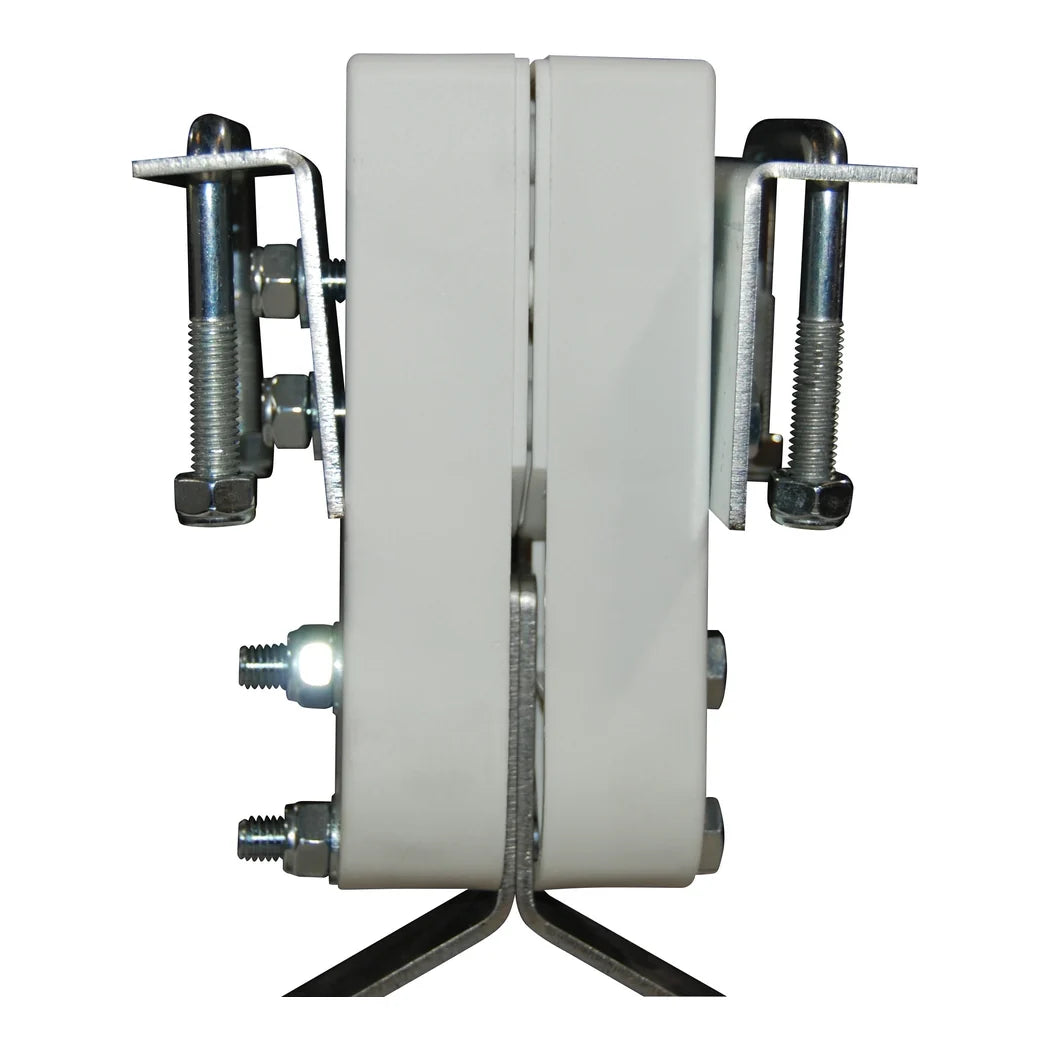 V-Flo hanging set components laid out, one 3.0 lb set per fan