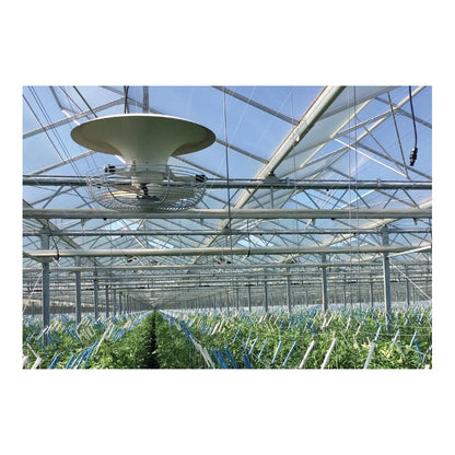 Vostermans V-Flo fan hung from a crossmember using the ZA182 set