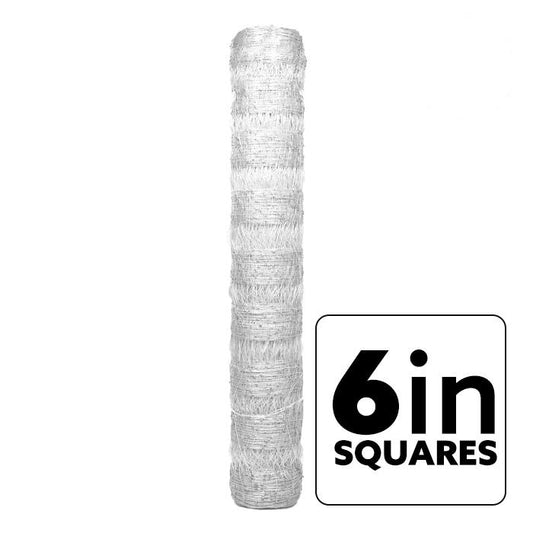 VineLine Durable Plastic Trellis Netting White Roll 10ft x 3300ft 6 inch squares